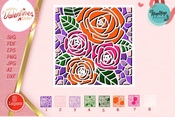 3D Frame Rose: A Versatile Digital Cut File for Creative Projects