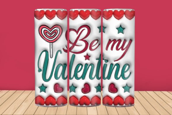 3D Funny Valentine Inflated Tumbler Wrap β A Creative Customization Option