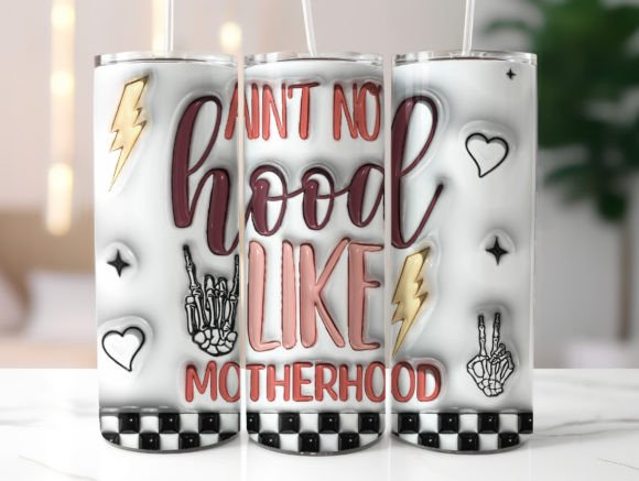 3D Inflated Funny Mama Tumbler Wrap