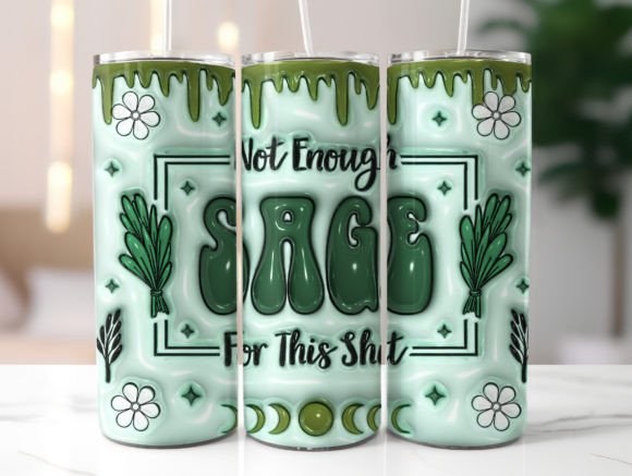 3D Inflated Witchy Tumbler Wrap: A Unique Design for Modern Enthusiasts