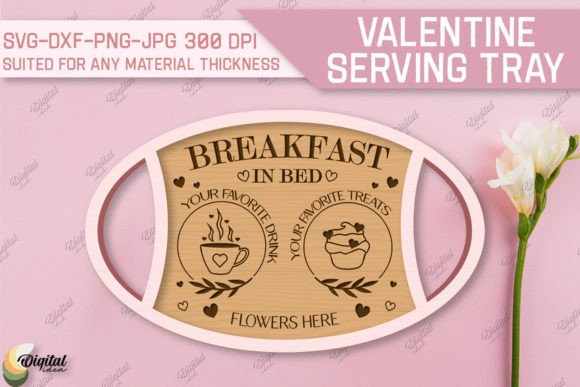 3D Laser Cut Valentine’s Serving Tray Design