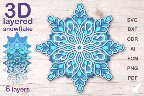 3D Layered Snowflake SVG File: A Creative Guide to Digital Cutting and Crafting