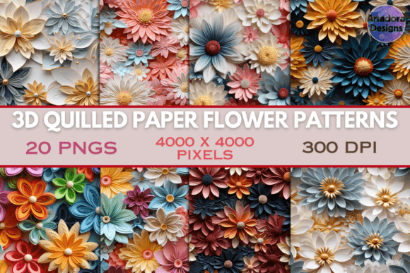 3D Quilled Paper Flower Patterns: A Creative Tool for Artists, Entrepreneurs, and Designers