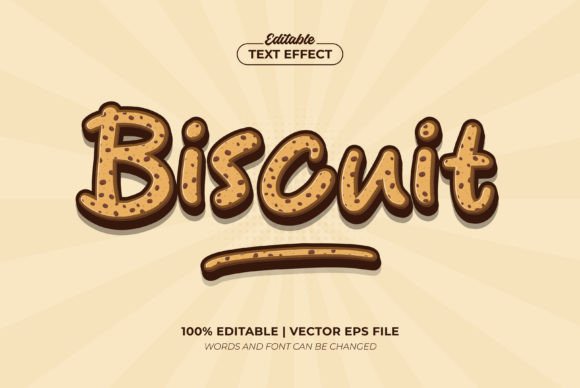 Biscuit 3D Cookie Editable Text Effect: A Powerful Tool for Creative Projects