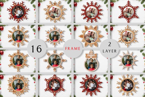 Christmas 3D Photo Frame Laser Cut SVG: A Creative Gift Idea for the Festive Season