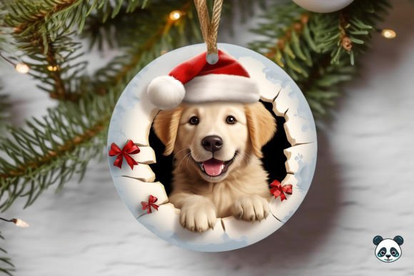 Golden Retriever 3D Christmas Ornament: A Perfect Blend of Design and Sentiment