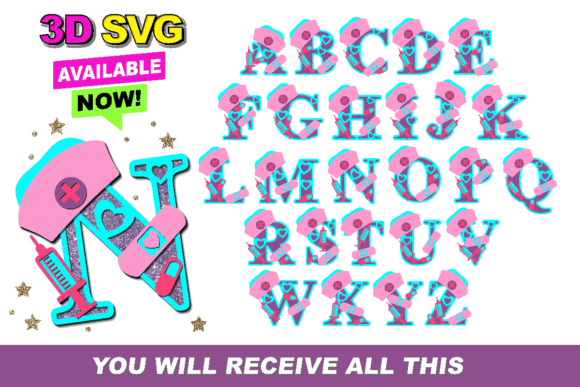 How to Use Nurse Alphabet 3D SVG for Creative Projects and Business Needs