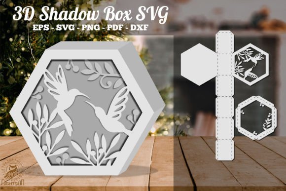 Humming Bird 3D Shadow Box SVG: A Creative Way to Bring Nature into Your Space