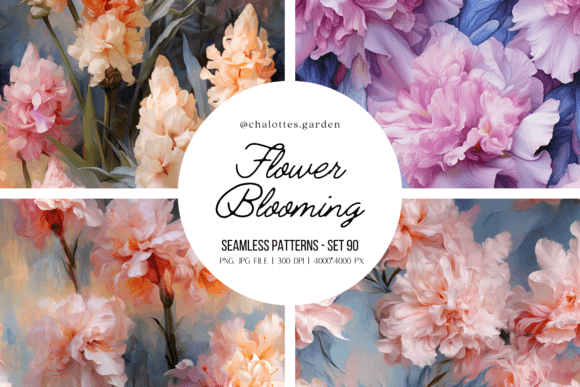 Hyacinths Flowers Blooming 3D Patterns