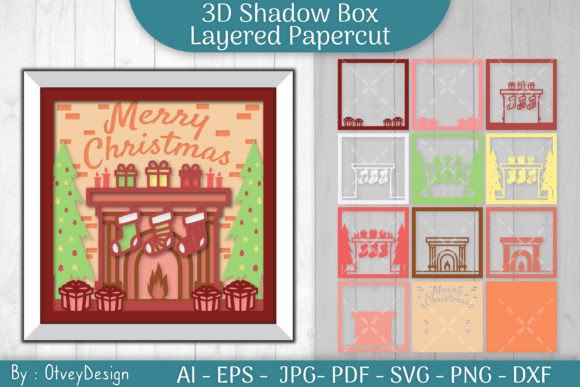 Transform Your Holiday Decor with the Christmas Fireplace 3D Shadow Box