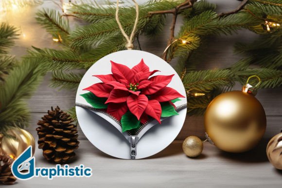 Unzipped 3D Christmas Ornament PNG 13: A High-Quality Digital Asset for Creative Projects