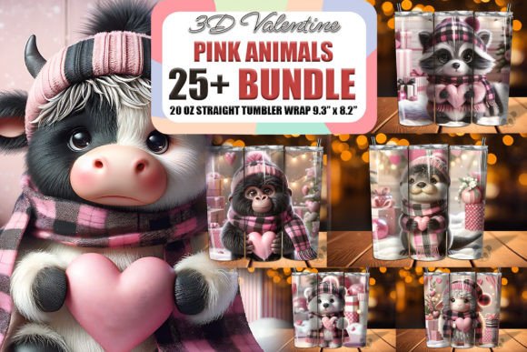 Valentine Animals 3D Tumbler Wrap Bundle: A Practical Guide for Sublimation Designers