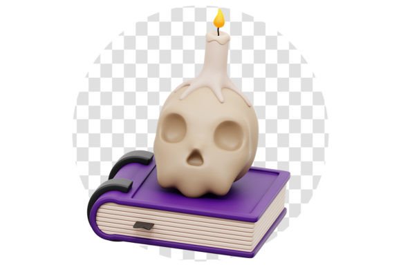 Witch Book 3D Icon for Graphic Designers